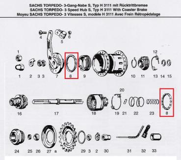KUGELHALTER, SACHS T3, P5, S7, Ø 45,2 MM